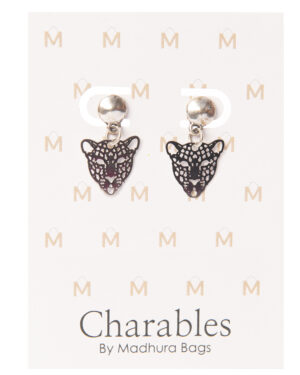 earpin charables leopard zilver